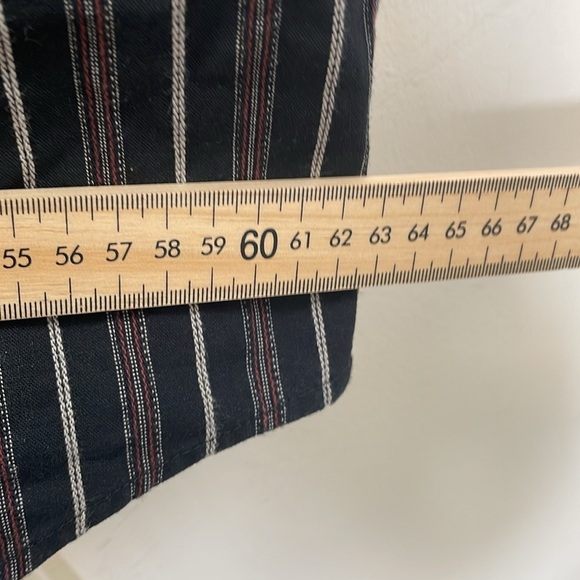 Harley-Davidson - Y2K Vertical Striped Short Sleeve Button Down - Black - L - Picture 10 of 10